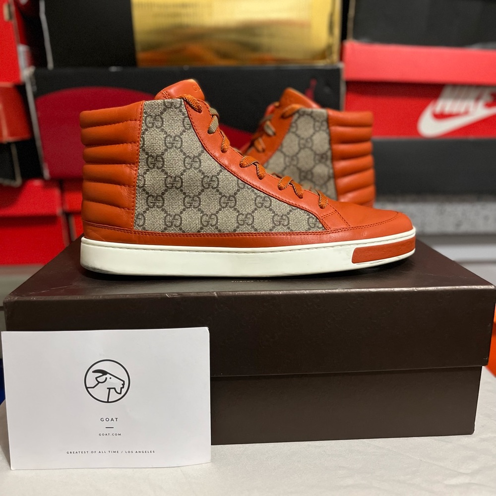 Gucci GG Supreme High (Orange)
